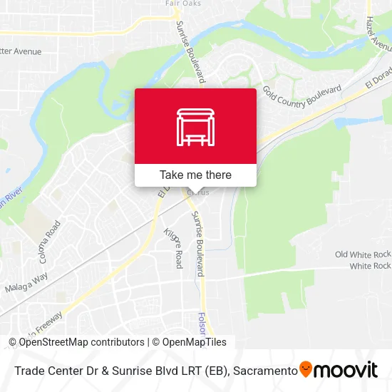 Mapa de Trade Center Dr & Sunrise Blvd LRT (EB)
