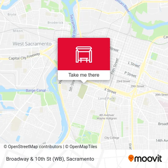 Mapa de Broadway & 10th St (WB)