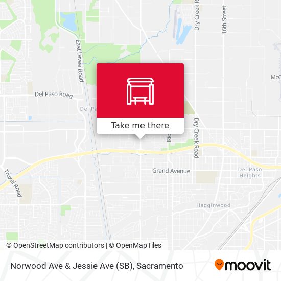 Norwood Ave & Jessie Ave (SB) map