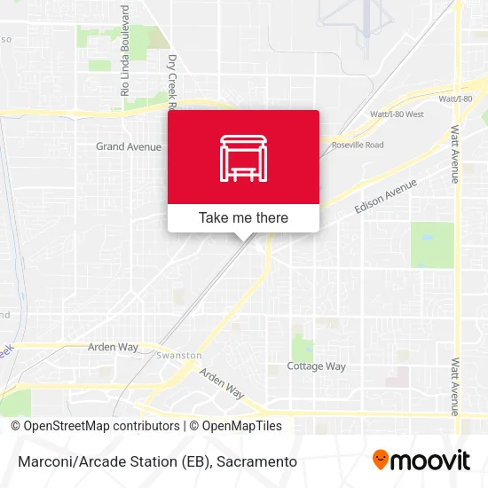 Mapa de Marconi/Arcade Station (EB)