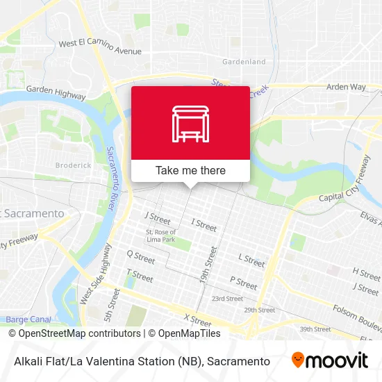 Alkali Flat / La Valentina Station (NB) map