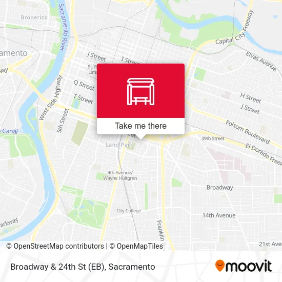 Mapa de Broadway & 24th St (EB)