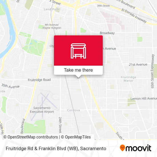 Mapa de Fruitridge Rd & Franklin Blvd (WB)