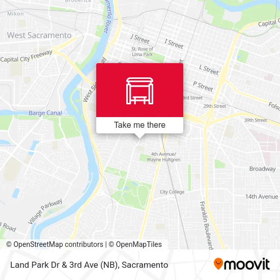 Mapa de Land Park Dr & 3rd Ave (NB)