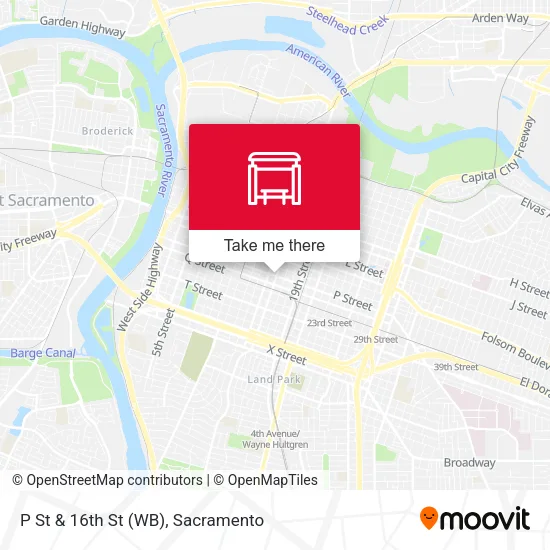 Mapa de P St & 16th St (WB)