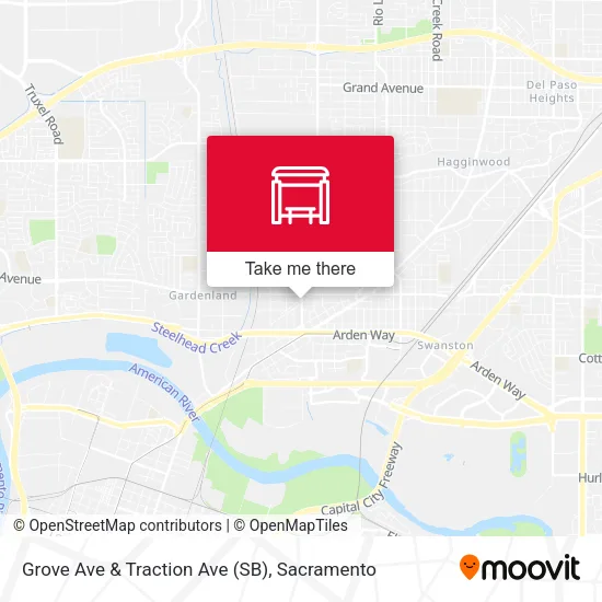 Mapa de Grove Ave & Traction Ave (SB)