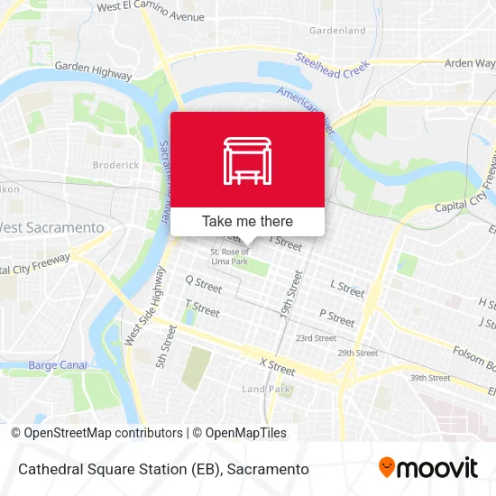 Mapa de Cathedral Square Station (EB)