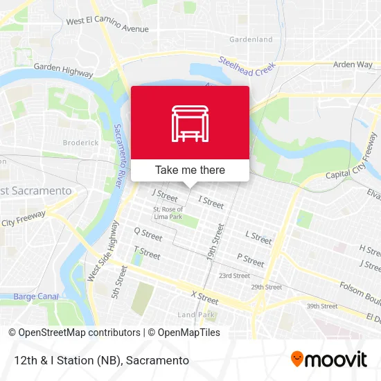 Mapa de 12th & I Station (NB)