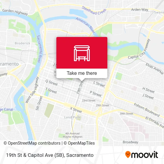 Mapa de 19th St & Capitol Ave (SB)