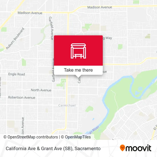 Mapa de California Ave & Grant Ave (SB)