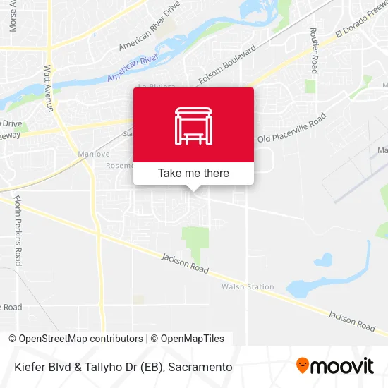 Mapa de Kiefer Blvd & Tallyho Dr (EB)