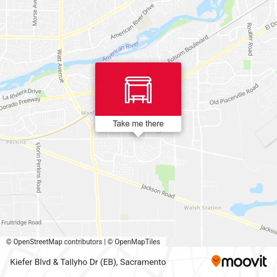 Kiefer Blvd & Tallyho Dr (EB) map