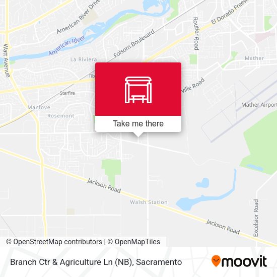 Branch Ctr & Agriculture Ln (NB) map