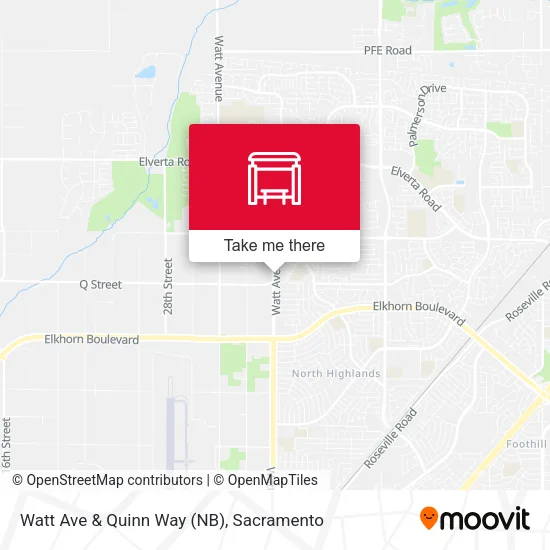 Mapa de Watt Ave & Quinn Way (NB)