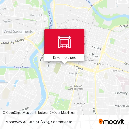 Mapa de Broadway & 13th St (WB)