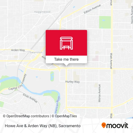 Mapa de Howe Ave & Arden Way (NB)