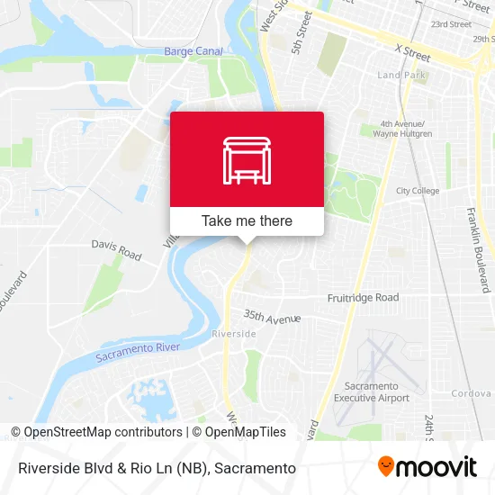 Mapa de Riverside Blvd & Rio Ln (NB)