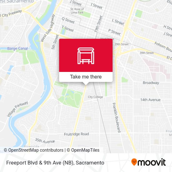 Freeport Blvd & 9th Ave (NB) map