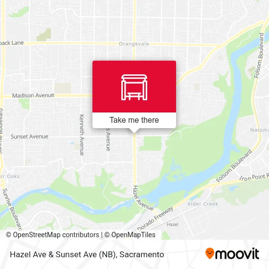 Mapa de Hazel Ave & Sunset Ave (NB)