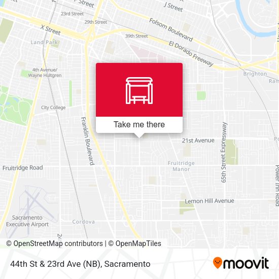 44th St & 23rd Ave (NB) map