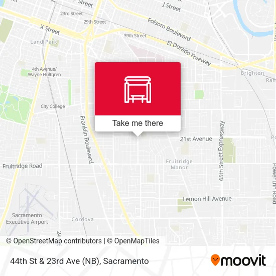 44th St & 23rd Ave (NB) map