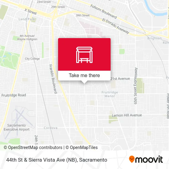 Mapa de 44th St & Sierra Vista Ave (NB)
