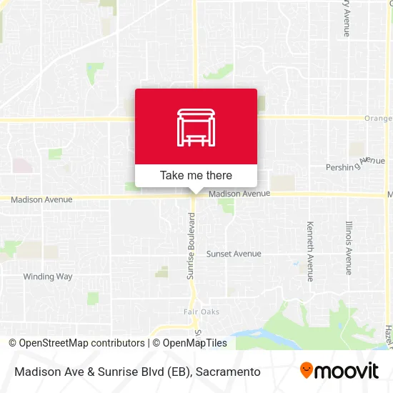 Mapa de Madison Ave & Sunrise Blvd (EB)