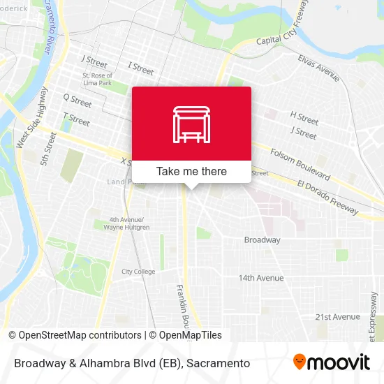 Mapa de Broadway & Alhambra Blvd (EB)