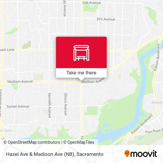 Mapa de Hazel Ave & Madison Ave (NB)
