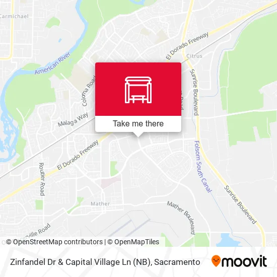 Mapa de Zinfandel Dr & Capital Village Ln (NB)