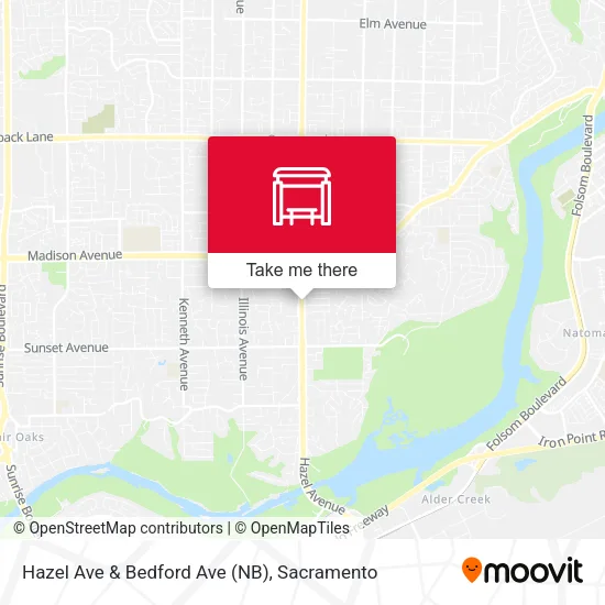 Mapa de Hazel Ave & Bedford Ave (NB)