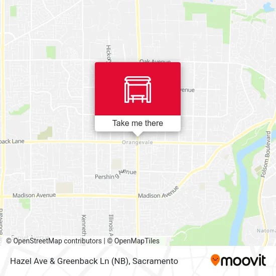 Mapa de Hazel Ave & Greenback Ln (NB)