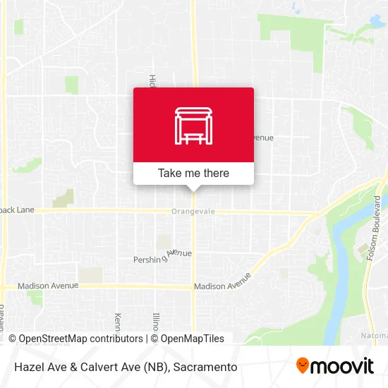 Mapa de Hazel Ave & Calvert Ave (NB)