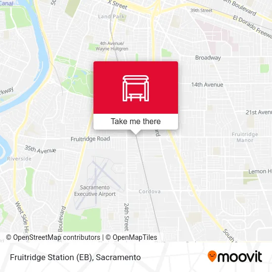 Fruitridge Station (EB) map