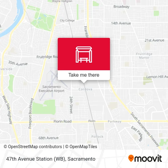 Mapa de 47th Avenue Station (WB)