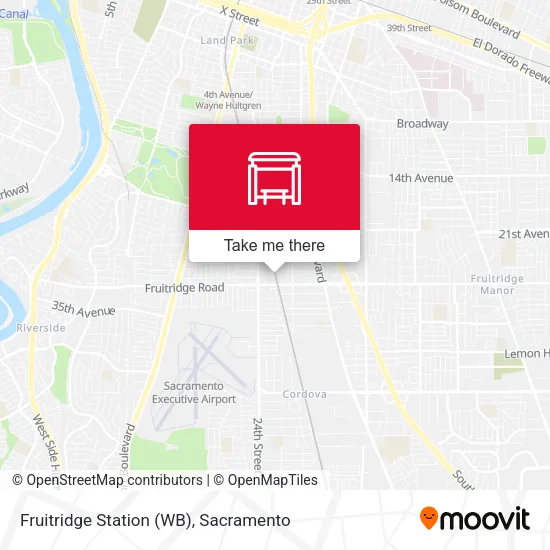 Mapa de Fruitridge Station (WB)