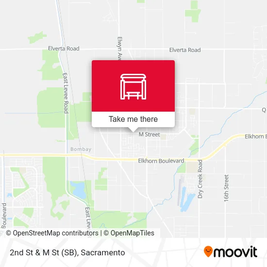 2nd St & M St (SB) map