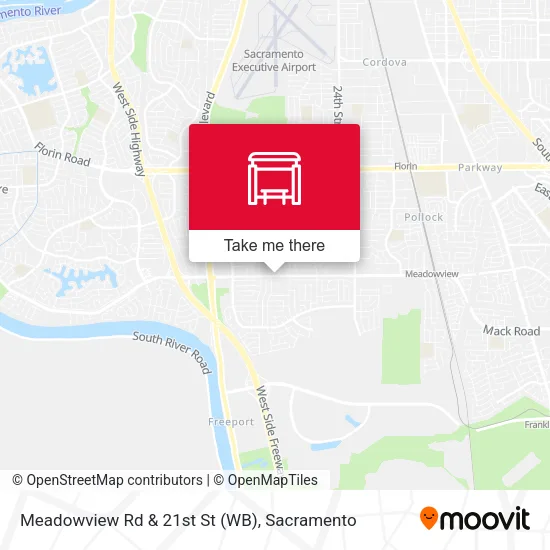 Mapa de Meadowview Rd & 21st St (WB)