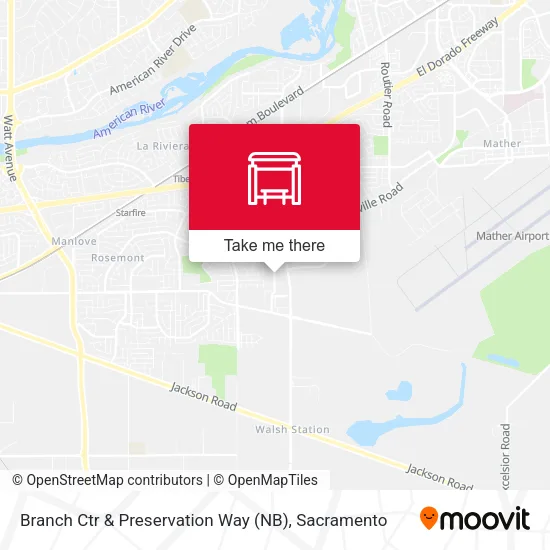 Mapa de Branch Ctr & Preservation Way (NB)