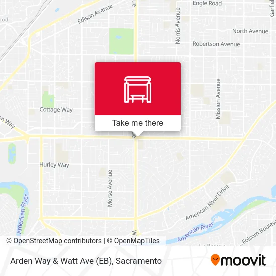 Mapa de Arden Way & Watt Ave (EB)
