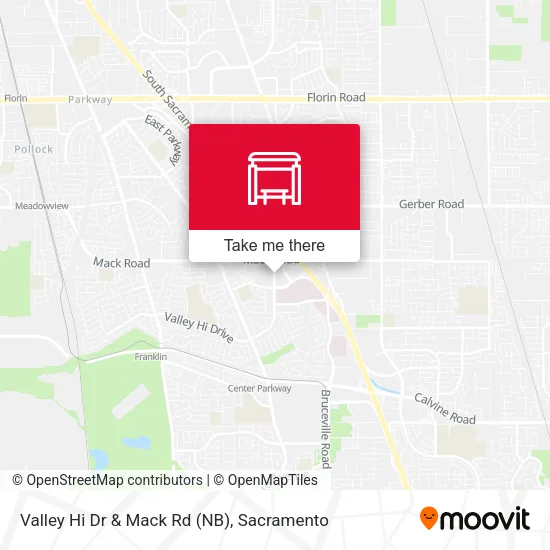 Valley Hi Dr & Mack Rd (NB) map