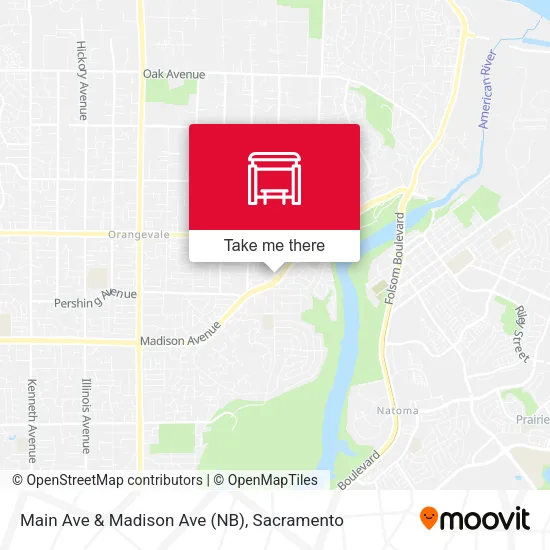 Mapa de Main Ave & Madison Ave (NB)
