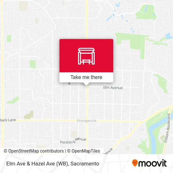 Mapa de Elm Ave & Hazel Ave (WB)