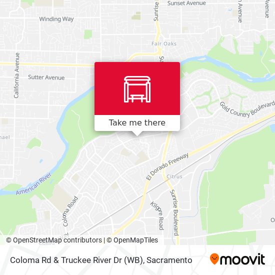 Coloma Rd & Truckee River Dr (WB) map