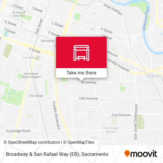 Mapa de Broadway & San Rafael Way (EB)