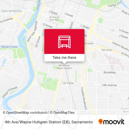 Mapa de 4th Ave / Wayne Hultgren Station (EB)