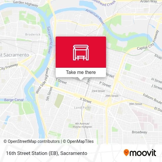 Mapa de 16th Street Station (EB)