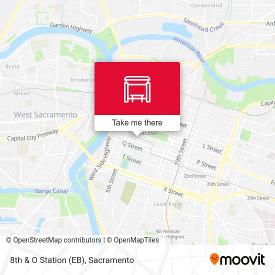 Mapa de 8th & O Station (EB)