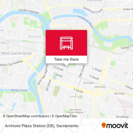 Mapa de Archives Plaza Station (EB)