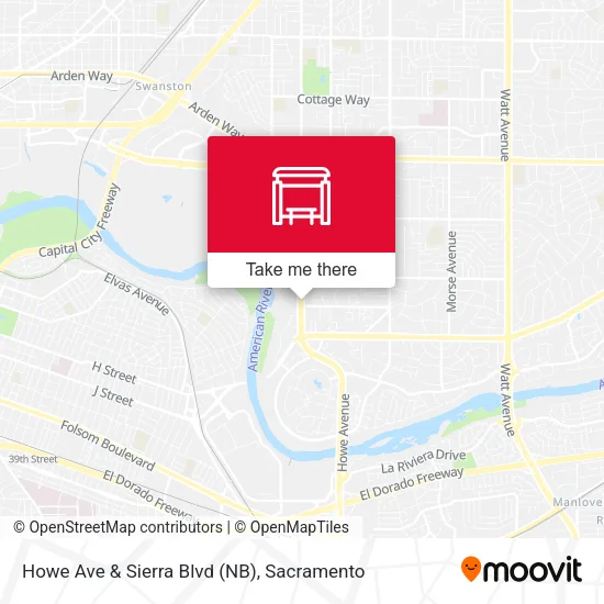 Mapa de Howe Ave & Sierra Blvd (NB)